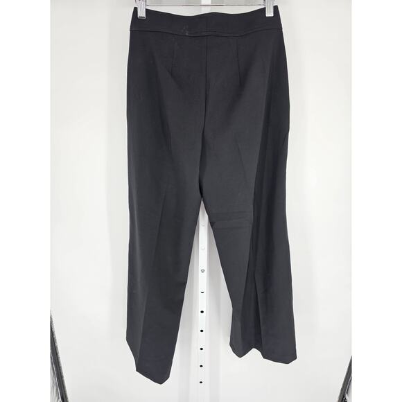 Elie Tahari Womens Sz 2 Wide Leg Dress Pants Solid Black - Picture 5 of 5